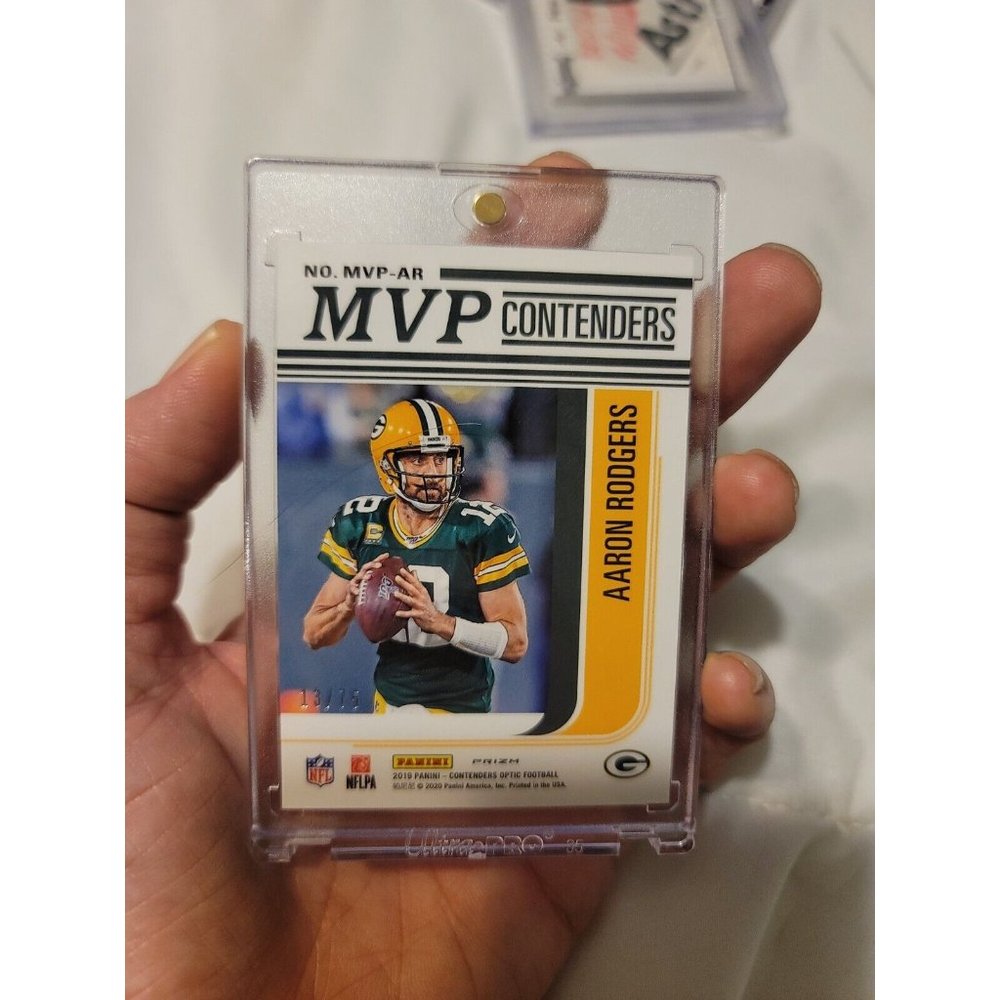 2019 Contenders Optic Aaron Rodgers Pink Mvp Contenders 13/75 Mvp-ar - Picture 7 of 7